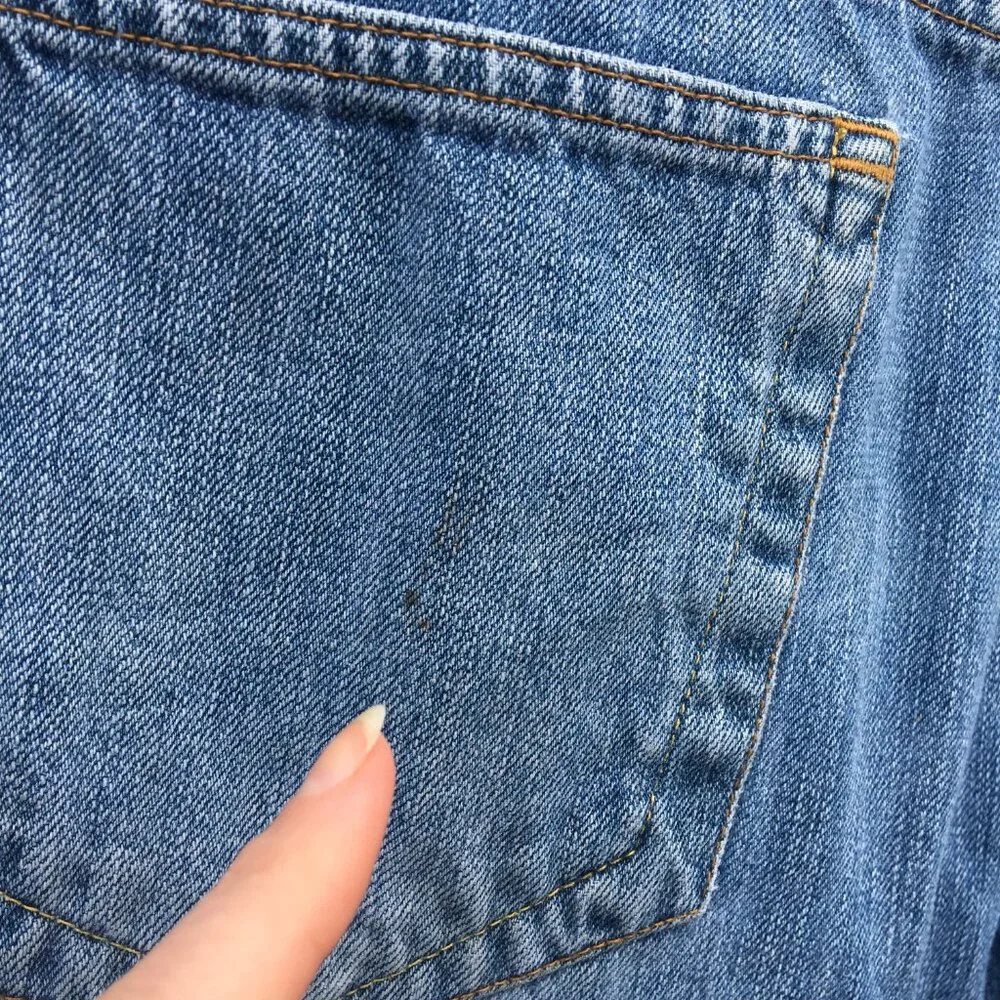 Eddie Bauer Jeans Mens Size 32 Loose Fit Distressed VTG Y2K